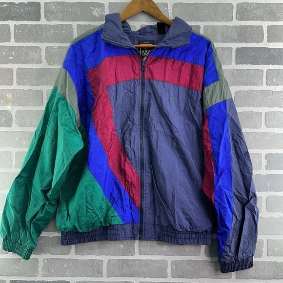 USA Olympics Jackets & Blazers - Vintage JCPenny USA Olympics Colorblock windbreaker jacket blue burgundy green L